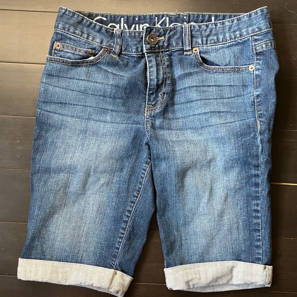Calvin Klein Blue Denim Shorts